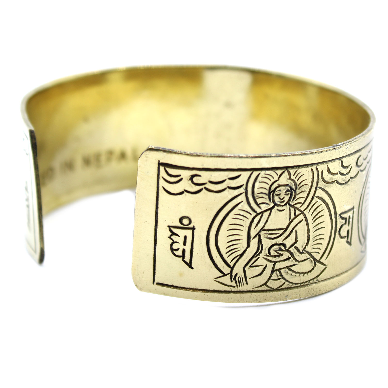Five Buddha Brass Tibetan Mantra Bracelet
